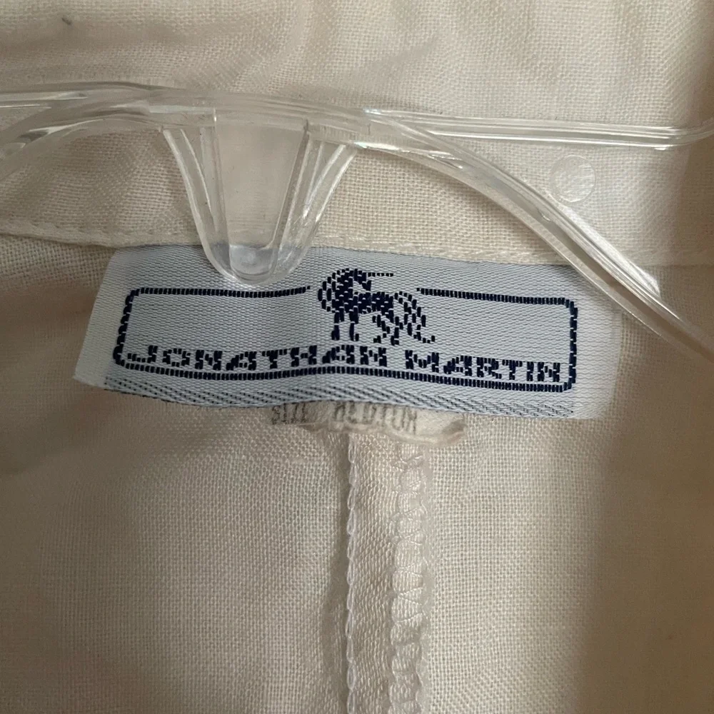 Vintage Jonathan Martin Cream Off White Sleeveless Vest size medium